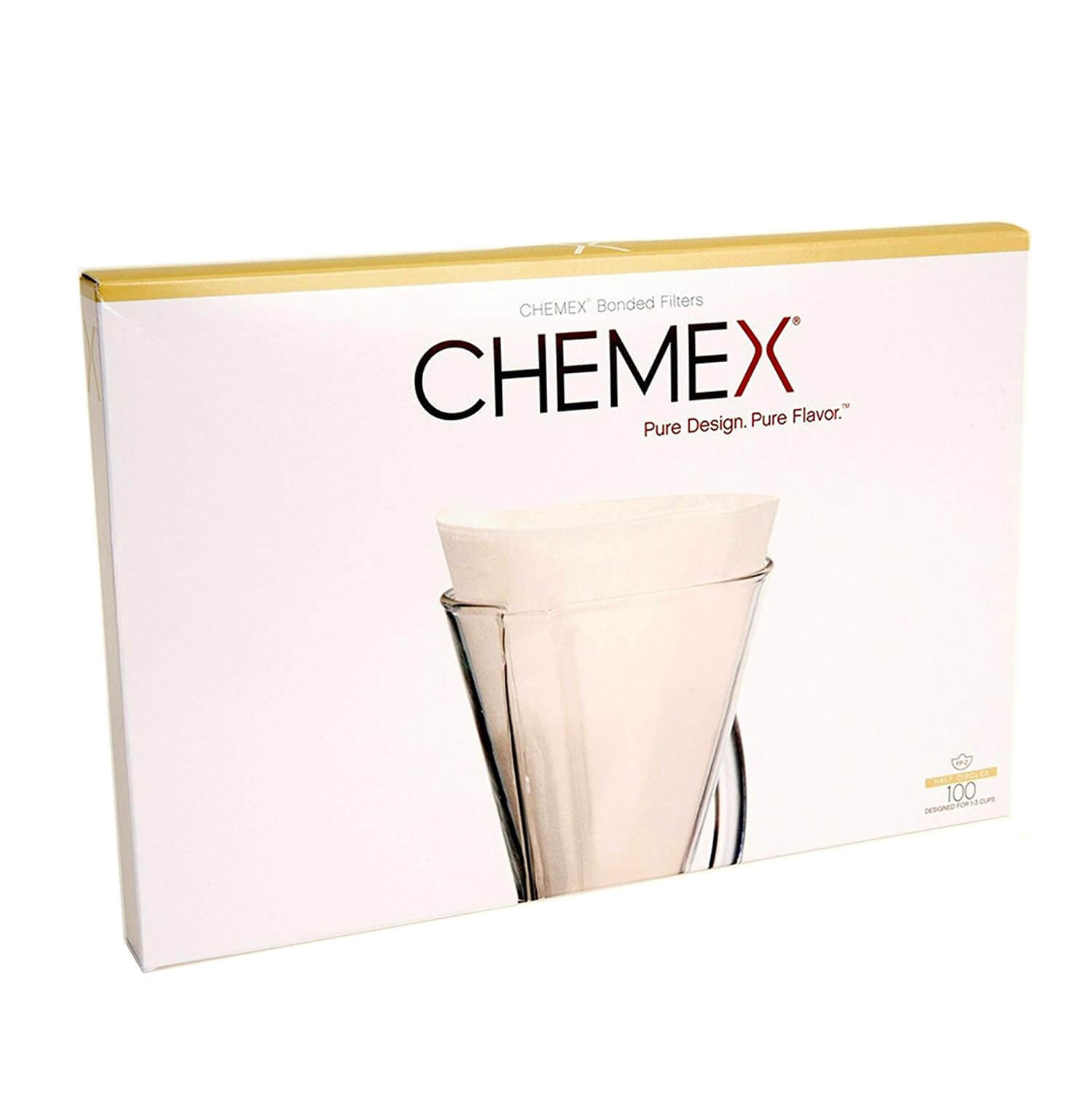 Filtros para Chemex 3 tazas (100 unidades)